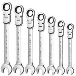 1 Piece Flexible Pivoting Head Ratchet Wrench Spanner Garage Metric hand Tool For auto and Home Repair