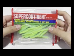 2019 New Supercontinent Needle-tailed Straight Worm Now Hot 100mm/10pcs Double Color Silicone Bait