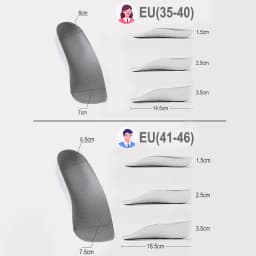 Arch Support Height Increase Insoles Half Pads Orthopedic Breathable Memory Foam 7 Points Lifts Shoe Pads Flat Feet Support