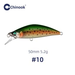 Chinook Sinking Minnowbait Small Trout Minnow Lure 50mm 5.2g Lures for Fishing SwimBait Rap Pike Bass Lurebait