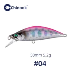 Chinook Sinking Minnowbait Small Trout Minnow Lure 50mm 5.2g Lures for Fishing SwimBait Rap Pike Bass Lurebait