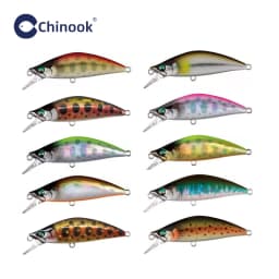 Chinook Sinking Minnowbait Small Trout Minnow Lure 50mm 5.2g Lures for Fishing SwimBait Rap Pike Bass Lurebait