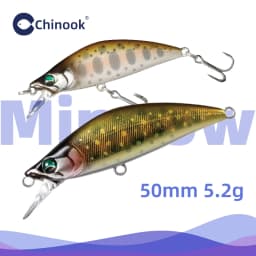Chinook Sinking Minnowbait Small Trout Minnow Lure 50mm 5.2g Lures for Fishing SwimBait Rap Pike Bass Lurebait