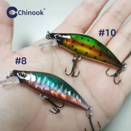 Chinook Sinking Minnowbait Small Trout Minnow Lure 50mm 5.2g Lures for Fishing SwimBait Rap Pike Bass Lurebait