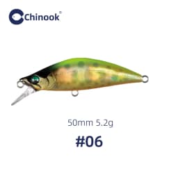 Chinook Sinking Minnowbait Small Trout Minnow Lure 50mm 5.2g Lures for Fishing SwimBait Rap Pike Bass Lurebait