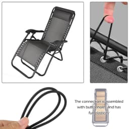 4Pcs Elastic Cord Folding Chair Reinforcement Replacement Bungee Rope Zero Gravity Recliner Laces Part Lounge Home Supplies