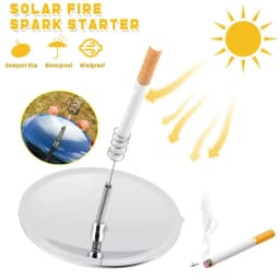 Outdoor Solar Ignition Lighter Camping Survival Fire Waterproof Windproof Travel Bag Portable Camping Hiking Emergency Supplies