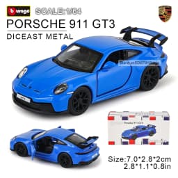 Bburago 1:64 GOLF GT 2017 2020 mustang shelby gt500 Car Model Collection Xmas Gift Toys for Boys Ferrari Benz Volkswagen