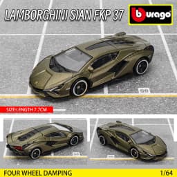 Bburago 1:64 GOLF GT 2017 2020 mustang shelby gt500 Car Model Collection Xmas Gift Toys for Boys Ferrari Benz Volkswagen
