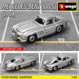 Bburago 1:64 GOLF GT 2017 2020 mustang shelby gt500 Car Model Collection Xmas Gift Toys for Boys Ferrari Benz Volkswagen