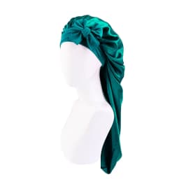 New Women long Oversized elastic satin Bonnet Sleeping Cap with Ribbon Breathable sleeping cap turban sleep Headwear Bandanas