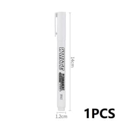 New 1/2/3PCS Waterproof Metal Marker Permanent White Paint Pen Washing Art Painting Graffiti Pens Fabric Wood Leather Marker1MM