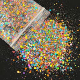 50G Holographic Mixed Hexagon Chunky Glitter Laser Sparkly Iridescent Nail Art Glitter Resin Slice Flake Sequins Nail Decoration