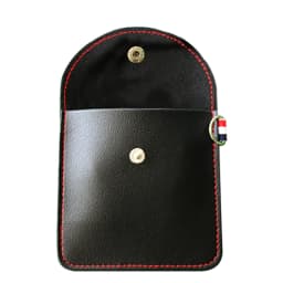 EARDECO Black Mini Hard Headphone Case Portable Earbuds Pouch Box PU Leather Earphone Storage Bag Protective USB Cable Organizer