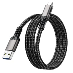 USB3.2 10Gbps USB Type C Cable USB A to C 3A 60W QC3.0 Fast Charging for Samsung NVMe Hard Disk External Android Data Braid 2M