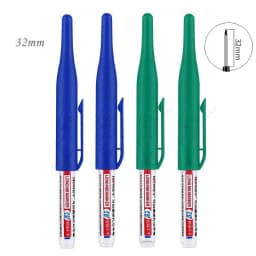 4/5Pcs 20+32mm Deep Hole Marker Pens Bathroom Waterproof Bathroom Woodworking Decoration Multi-purpose Long Head Oil Markers Pen
