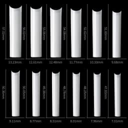 120pcs 3XL Square Straight Extra Long Full Cover False Nail Artificial Acrylic False Nail Tips Clear Press On Nail Manicure Tool
