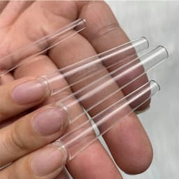 120pcs 3XL Square Straight Extra Long Full Cover False Nail Artificial Acrylic False Nail Tips Clear Press On Nail Manicure Tool