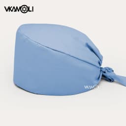 Solid Color Scrubs Caps Pet Grooming Agency Work Scrubs Beauty Work Hats Lab Nursing Scrubs Cap Gorro Enfermera Womens and Men