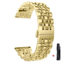 22mm 20mm Stainless Steel Strap for Samsung Watch 3 4 5 45mm Gear S3 46mm 42mm Active2 40 44mm Metal Strap Wristband Bracelet