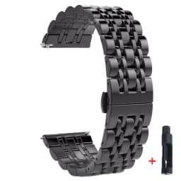 22mm 20mm Stainless Steel Strap for Samsung Watch 3 4 5 45mm Gear S3 46mm 42mm Active2 40 44mm Metal Strap Wristband Bracelet