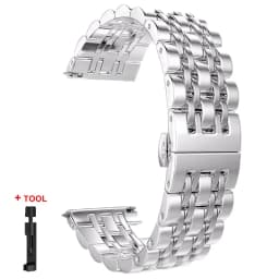 22mm 20mm Stainless Steel Strap for Samsung Watch 3 4 5 45mm Gear S3 46mm 42mm Active2 40 44mm Metal Strap Wristband Bracelet
