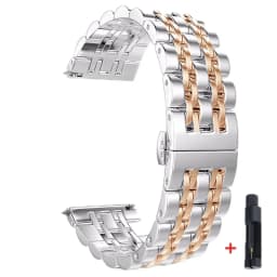 22mm 20mm Stainless Steel Strap for Samsung Watch 3 4 5 45mm Gear S3 46mm 42mm Active2 40 44mm Metal Strap Wristband Bracelet