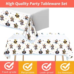 Paw Patrol Tablecloth Birthday Party Decorations Tableware Cartoon Dog TableCover Baby Shower Paw Dog Party Supplies