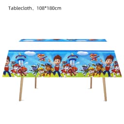 Paw Patrol Tablecloth Birthday Party Decorations Tableware Cartoon Dog TableCover Baby Shower Paw Dog Party Supplies