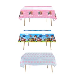 Paw Patrol Tablecloth Birthday Party Decorations Tableware Cartoon Dog TableCover Baby Shower Paw Dog Party Supplies