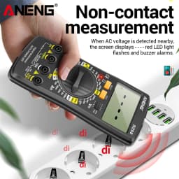 ANENG SZ08 Professional Digital Multimeter Ultra-thin Storage Meter Auto Voltmeter AC DC 220V Resistance Handhold Testers