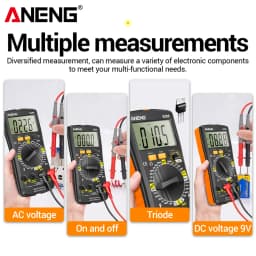 ANENG SZ08 Professional Digital Multimeter Ultra-thin Storage Meter Auto Voltmeter AC DC 220V Resistance Handhold Testers
