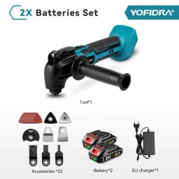 YOFIDRA Oscillating Multi Function Tool Electric Saw Trimmer Shovel Cutting woodworking Machine For Makita 21V Battery Pin