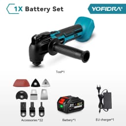 YOFIDRA Oscillating Multi Function Tool Electric Saw Trimmer Shovel Cutting woodworking Machine For Makita 21V Battery Pin