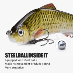 Free Combination Set 125mm/17g Multi Jointed Swimbaits 4 Segment Wobbler Fishing Lure Suit Crankbait bait Hard Artificial Bait