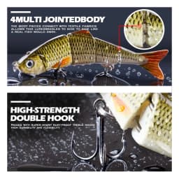 Free Combination Set 125mm/17g Multi Jointed Swimbaits 4 Segment Wobbler Fishing Lure Suit Crankbait bait Hard Artificial Bait