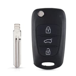 KEYYOU Flip Remote Auto Car Key Shell For Kia Rio 3 Picanto Ceed Cerato Sportage K2 K3 For Hyundai I20 I30 IX35 I35 Blank Case