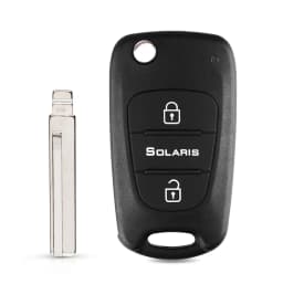 KEYYOU Flip Remote Auto Car Key Shell For Kia Rio 3 Picanto Ceed Cerato Sportage K2 K3 For Hyundai I20 I30 IX35 I35 Blank Case