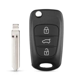 KEYYOU Flip Remote Auto Car Key Shell For Kia Rio 3 Picanto Ceed Cerato Sportage K2 K3 For Hyundai I20 I30 IX35 I35 Blank Case