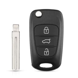 KEYYOU Flip Remote Auto Car Key Shell For Kia Rio 3 Picanto Ceed Cerato Sportage K2 K3 For Hyundai I20 I30 IX35 I35 Blank Case