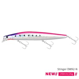 TSURINOYA Stinger 140S Fishing Lure Sinking Minnow DW92 140mm 26g Saltwater Seabass Ultra Long Casting Large Hard Baits Jerkbait
