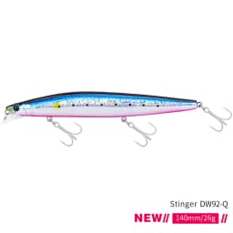TSURINOYA Stinger 140S Fishing Lure Sinking Minnow DW92 140mm 26g Saltwater Seabass Ultra Long Casting Large Hard Baits Jerkbait