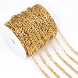 1meter Gold Stainless Steel Chain Multi Styles Star Thick Cable Curb Chains for Necklace Bracelet Jewelry Making DIY No Fade