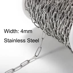 1meter Gold Stainless Steel Chain Multi Styles Star Thick Cable Curb Chains for Necklace Bracelet Jewelry Making DIY No Fade