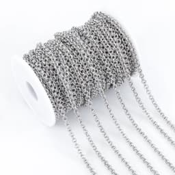 1meter Gold Stainless Steel Chain Multi Styles Star Thick Cable Curb Chains for Necklace Bracelet Jewelry Making DIY No Fade