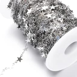 1meter Gold Stainless Steel Chain Multi Styles Star Thick Cable Curb Chains for Necklace Bracelet Jewelry Making DIY No Fade
