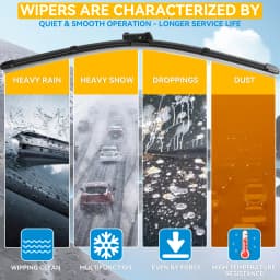 Erick's Wiper LHD Front & Rear Wiper Blades Set For VW Polo 6R Hatchback 2009 - 2017 Windshield Windscreen Window 24"+16"+11"