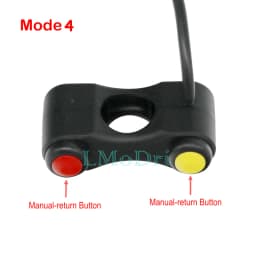 LMoDri Motorcycle Switch Electric Bicycle Scooter 7/8" 22mm Handlebar Switches Headlight Fog Lamp Horn ON OFF Start 2 Button