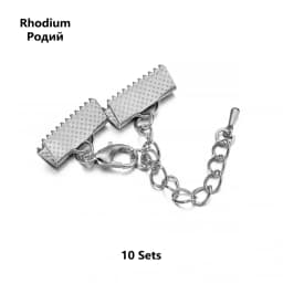 10Sets/Lot 10-40mm Lobster Clasps Hooks Extending Chain Bracelet End Connectors Slider Clasp For DIY Jewelry Making Finding