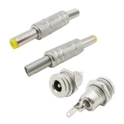 2/5/10Pcs Silver Metal 5.5x2.1mm/5.5mm X 2.5mm DC Power Male Plug Jack Connector with Spring Yellow Head 5.5*2.1/5.5*2.5mm DC099